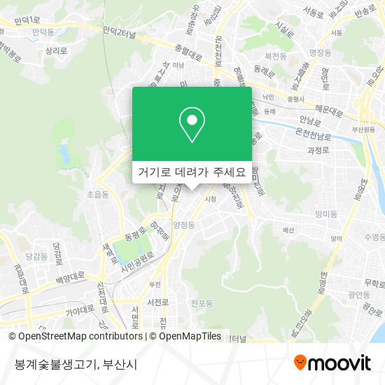 봉계숯불생고기 지도