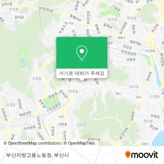 부산지방고용노동청 지도