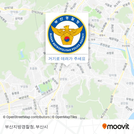 부산지방경찰청 지도