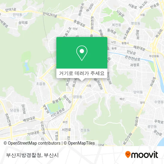 부산지방경찰청 지도