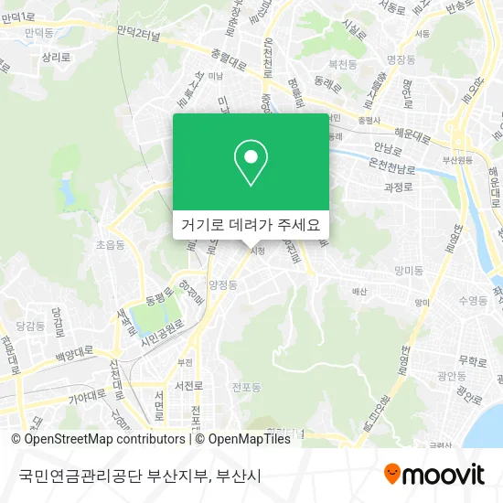국민연금관리공단 부산지부 지도