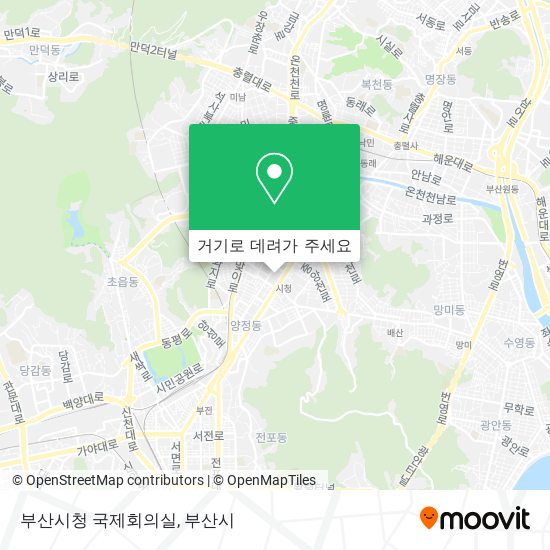 부산시청 국제회의실 지도