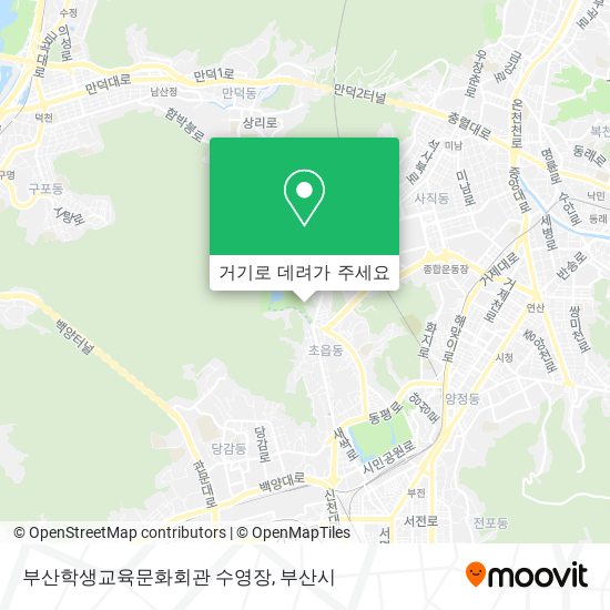 부산학생교육문화회관 수영장 지도