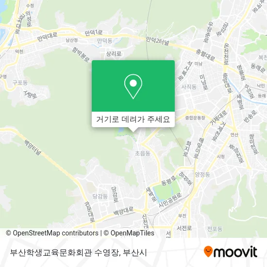 부산학생교육문화회관 수영장 지도