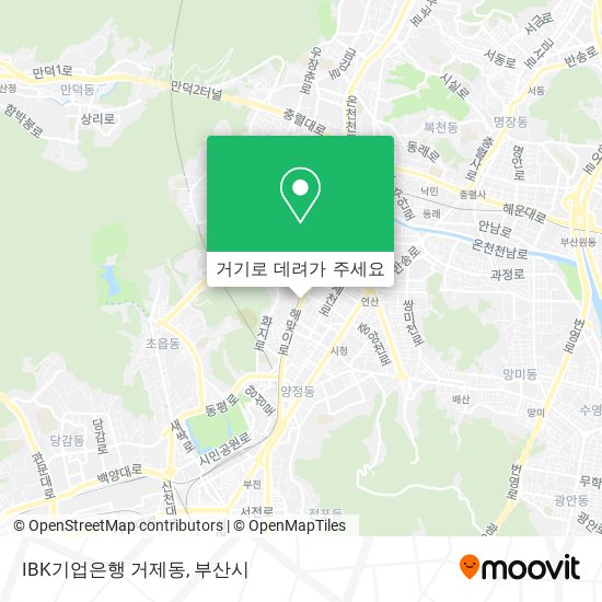 IBK기업은행 거제동 지도