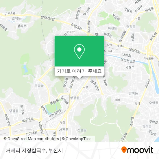 거제리 시장칼국수 지도