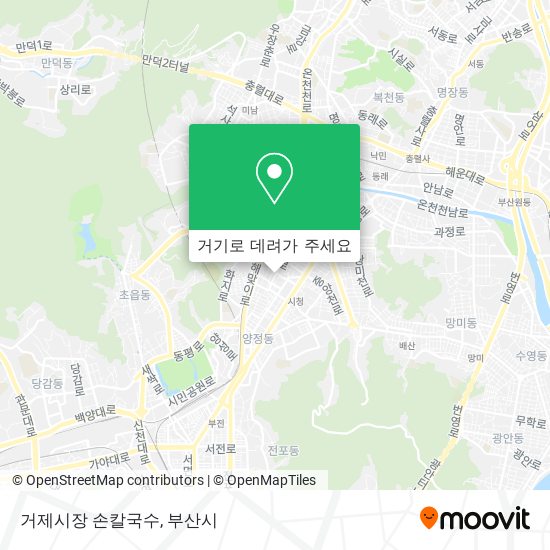 거제시장 손칼국수 지도