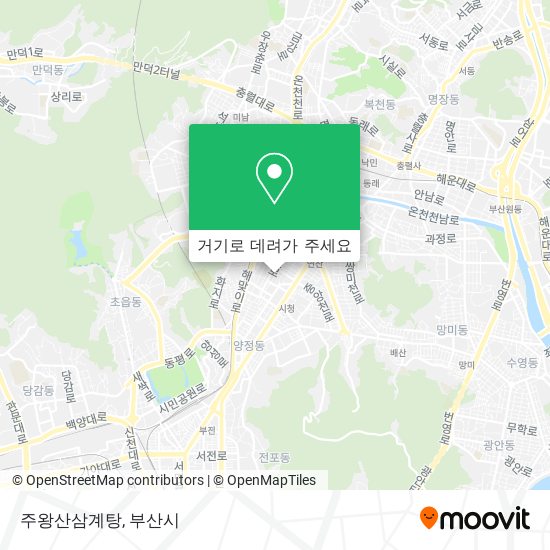 주왕산삼계탕 지도