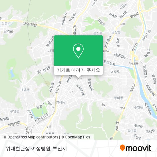 위대한탄생 여성병원 지도