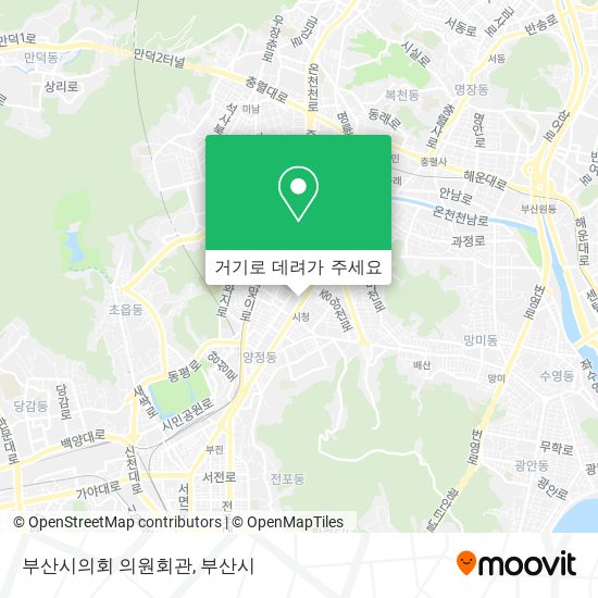 부산시의회 의원회관 지도