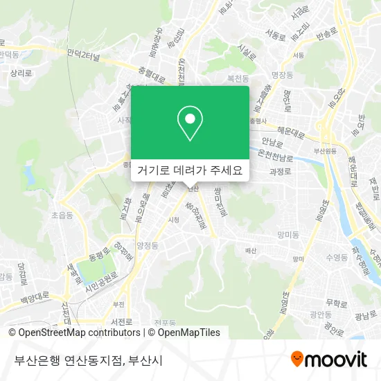 부산은행 연산동지점 지도