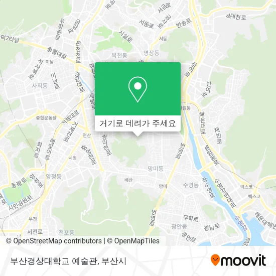 부산경상대학교 예술관 지도