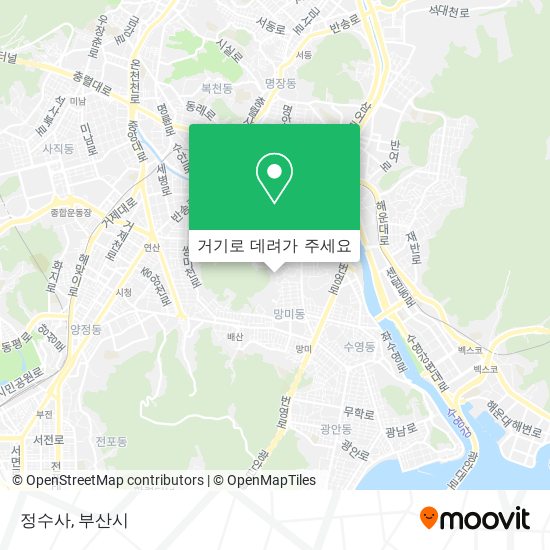 정수사 지도