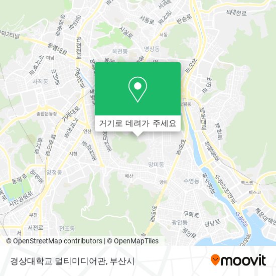 경상대학교 멀티미디어관 지도