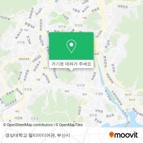 경상대학교 멀티미디어관 지도