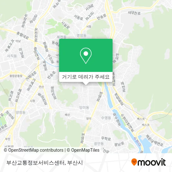 부산교통정보서비스센터 지도