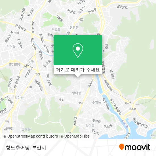 청도추어탕 지도