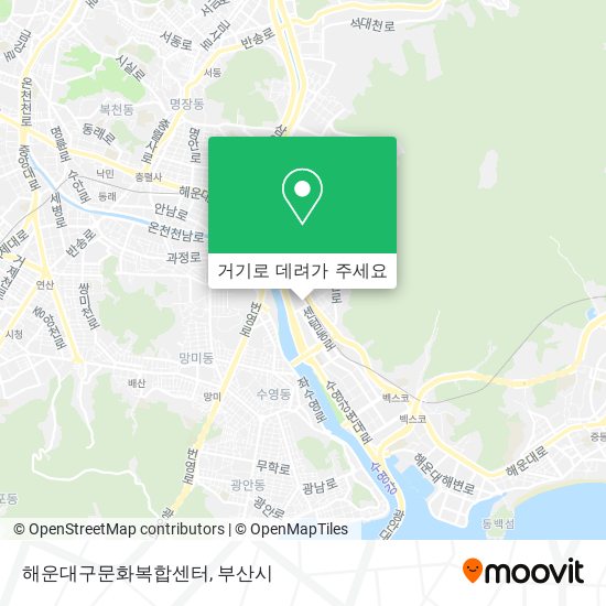 해운대구문화복합센터 지도