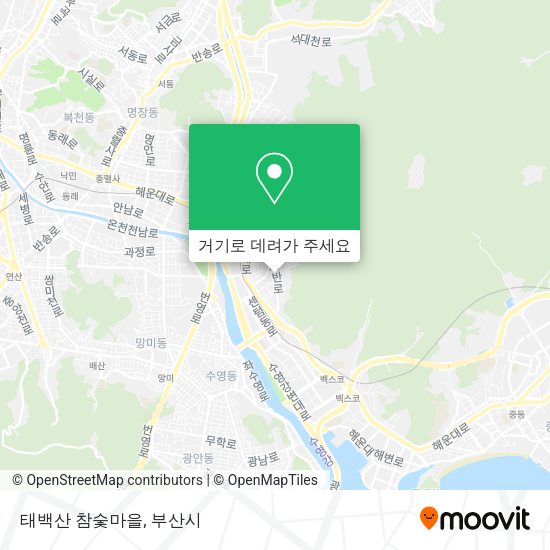 태백산 참숯마을 지도