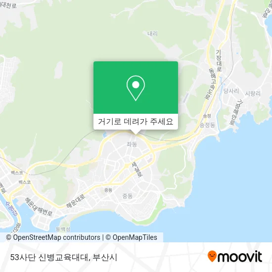 53사단 신병교육대대 지도