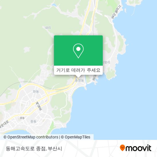 동해고속도로 종점 지도