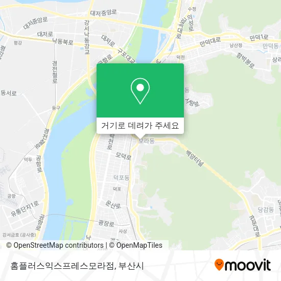 홈플러스익스프레스모라점 지도