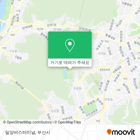 밀양버스터미널 지도