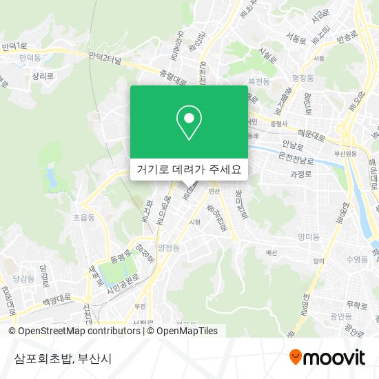 삼포회초밥 지도