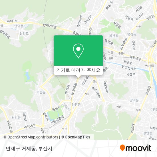 연제구 거제동 지도