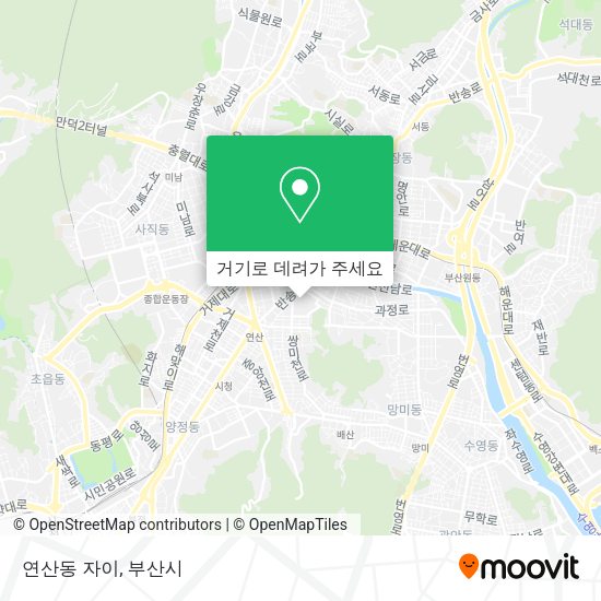 연산동 자이 지도