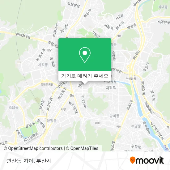연산동 자이 지도