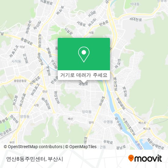 연산8동주민센터 지도