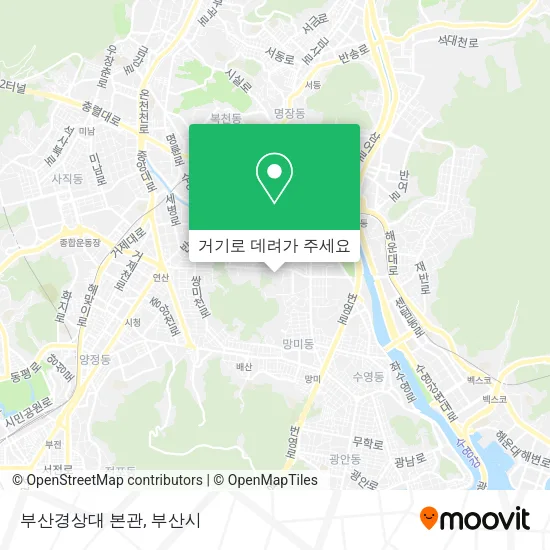 부산경상대 본관 지도