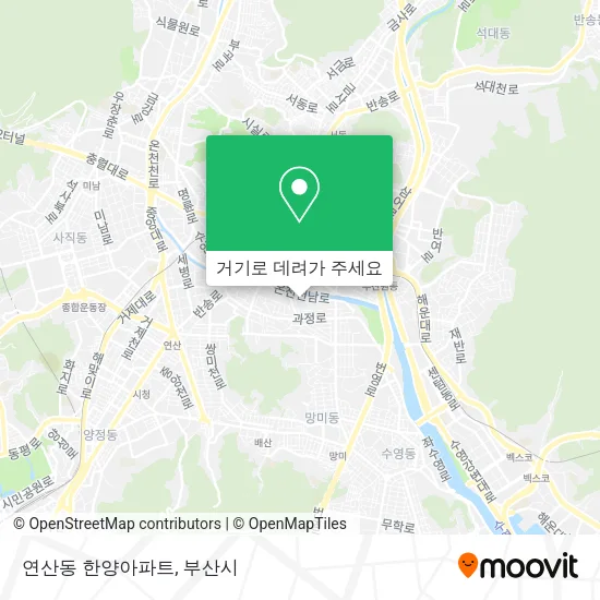 연산동 한양아파트 지도