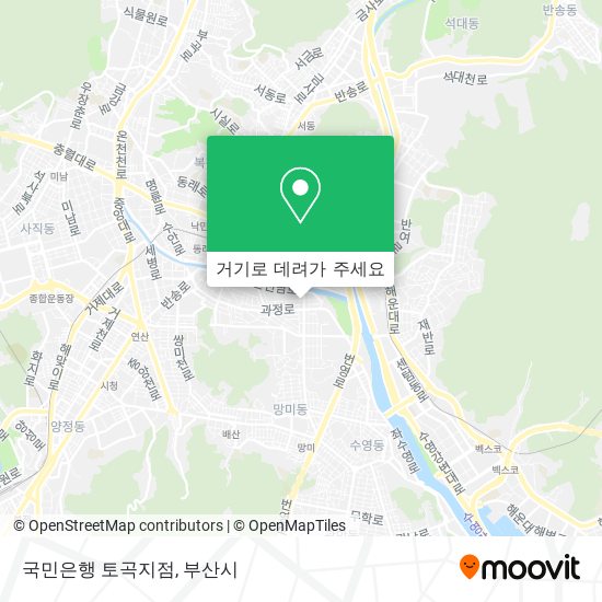 국민은행 토곡지점 지도