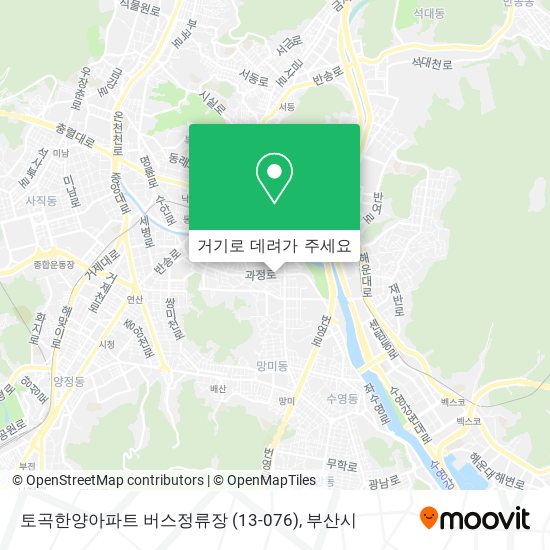 토곡한양아파트 버스정류장 (13-076) 지도