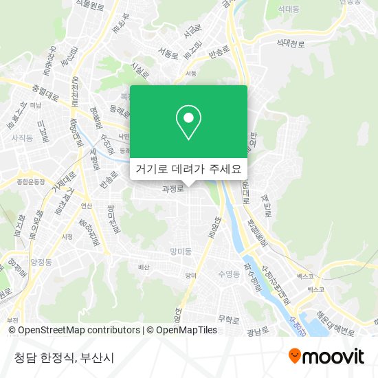 청담 한정식 지도