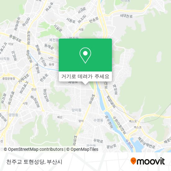 천주교 토현성당 지도