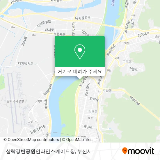 삼락강변공원인라인스케이트장 지도