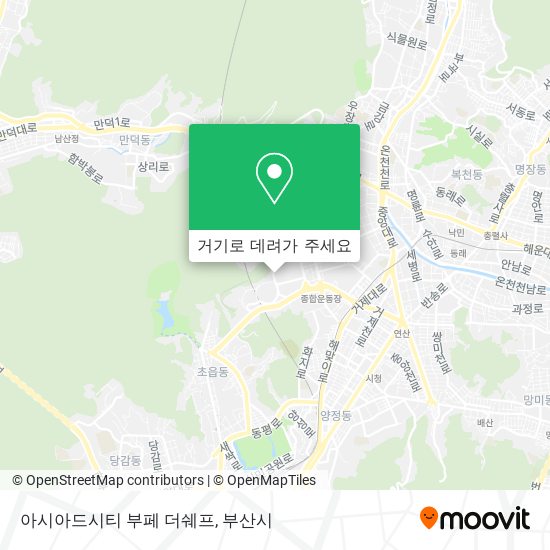 아시아드시티 부페 더쉐프 지도