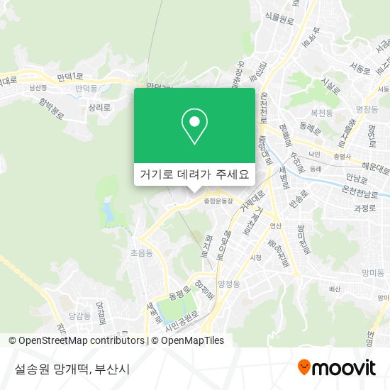 설송원 망개떡 지도