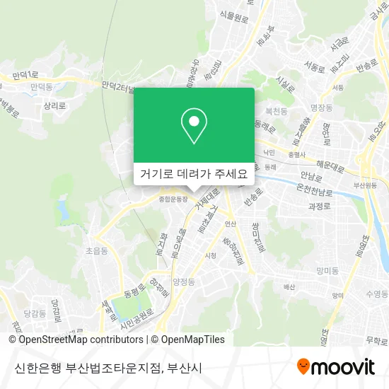 신한은행 부산법조타운지점 지도