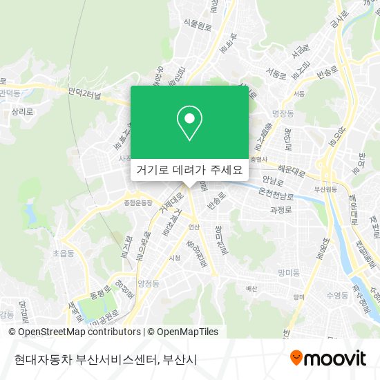 현대자동차 부산서비스센터 지도