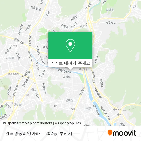 안락경동리인아파트 202동 지도