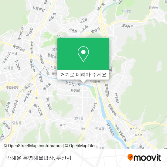 박해윤 통영해물밥상 지도