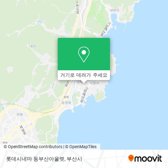 롯데시네마 동부산아울렛 지도