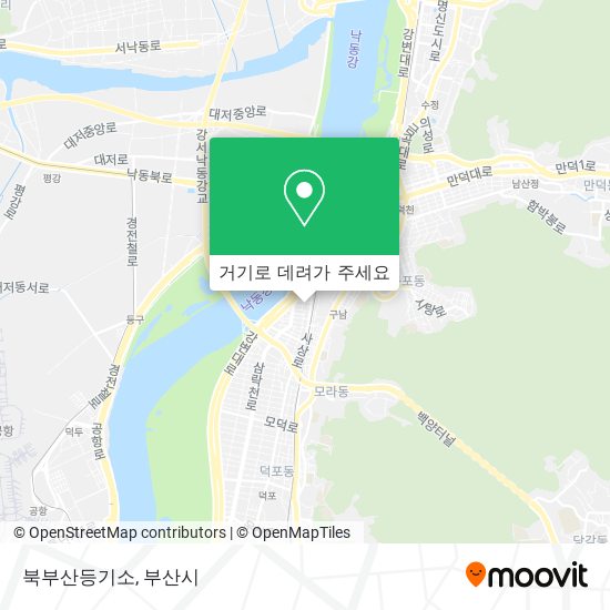 북부산등기소 지도