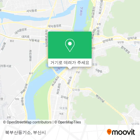 북부산등기소 지도