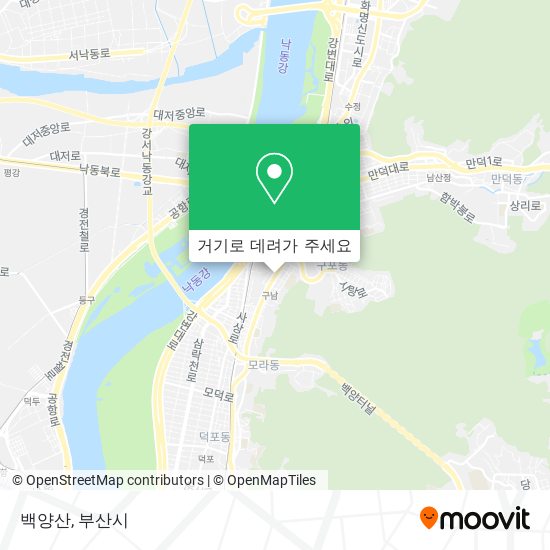 백양산 지도