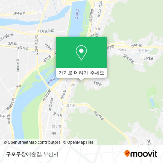 구포무장애숲길 지도
